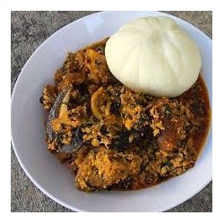 Eba and Egusi